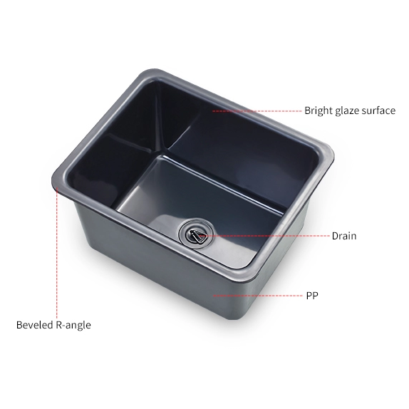 Chậu rửa chống hóa chất phòng thí nghiệm XSD-8104